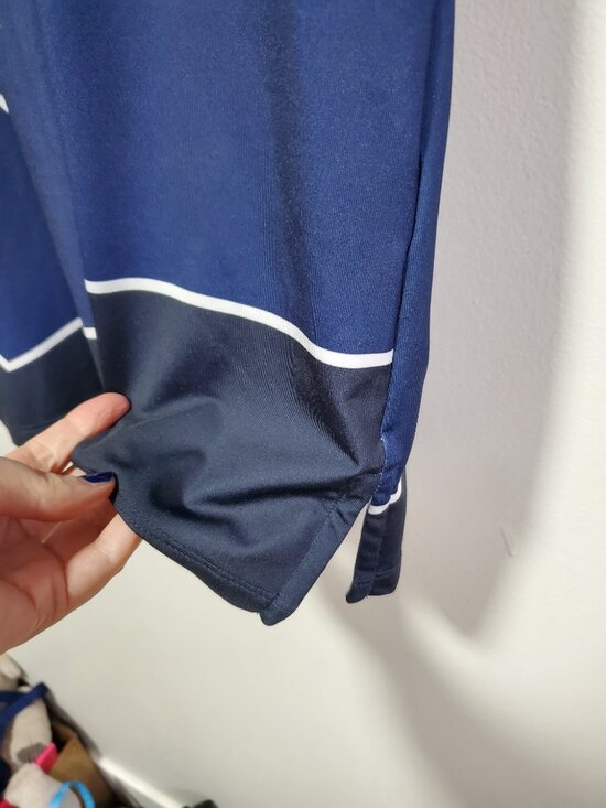 GREYSON Performance Golf Polo Shirt Stretch Snap Button Striped Geometric Men XL - Picture 6 of 12